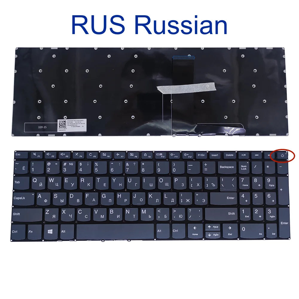 US UI RU IT GR Keyboard for Lenovo Ideapad L340-15 15.6 81LX 81LK 81LW L340-15API 15IRH Turkish German Italian Russian English