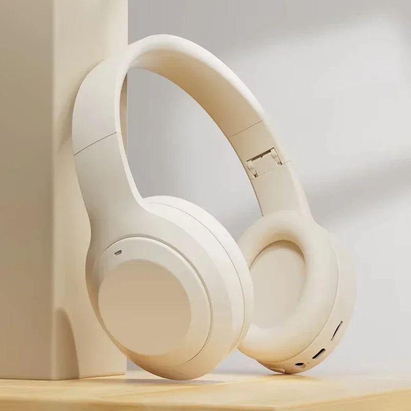 Original wireless Bluetooth music and gaming headset, HiFi stereo headphones, noise-canceling gaming headband, foldable.