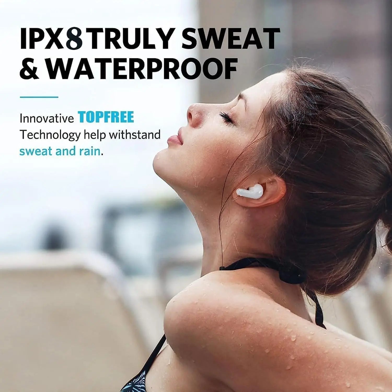 Wireless Earbuds, Bluetooth 5.3 in Ear Headphones with Noise Cancelling Mic, 48H Playtime HiFi Stereo Bluetooth Earphones, IPX8 Waterproof Touch Control True Wireless Headphones for IPhone/Android/iOS