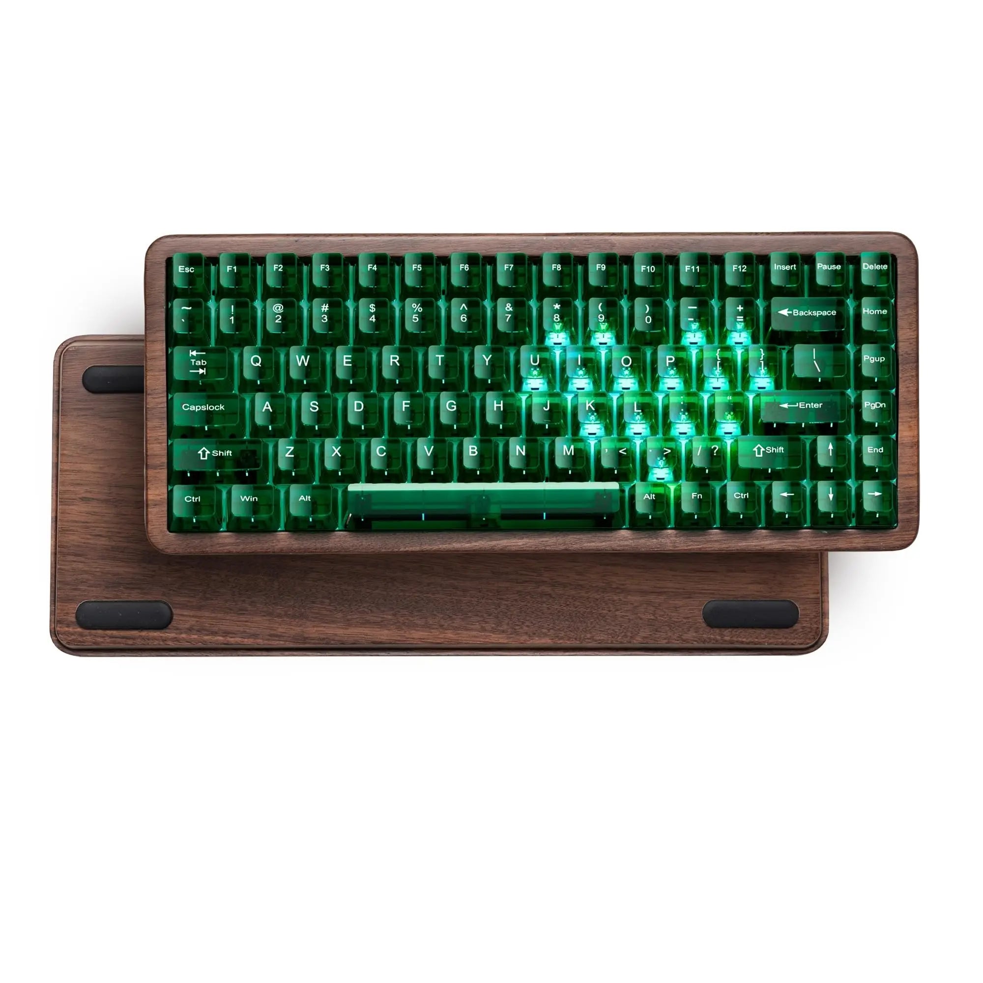 Womier WD75 V2 75% Keyboard with QMK/VIA Wood Gaming Keyboard T...