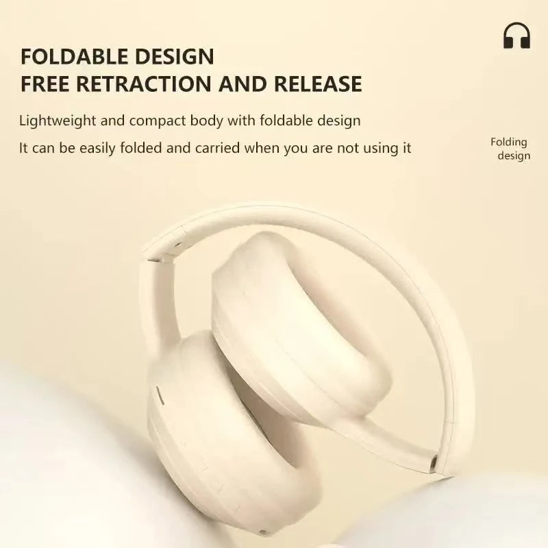 Bluetooth 5.3 Headsets Gaming Headphones Dual Mode Wireless Earphones Foldable Noise Reduction Music Headsets For iPhone Xiaomi