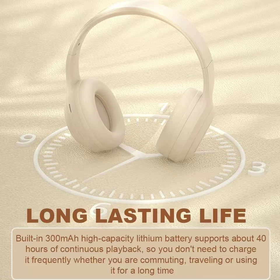 Bluetooth 5.3 Headsets Gaming Headphones Dual Mode Wireless Earphones Foldable Noise Reduction Music Headsets For iPhone Xiaomi